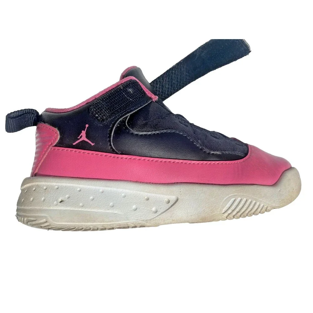 Jordan Max Aura 2 Girl's High Top Shoes Black/Pinksicle  CN8092-006 -Size 10C